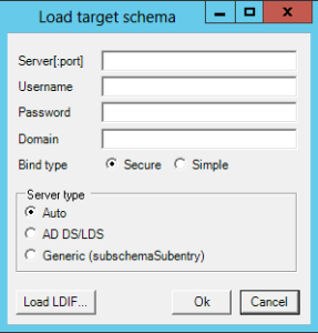 load target schema