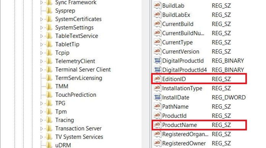 Downgrade-Windows-Server-2012-Registry-keys