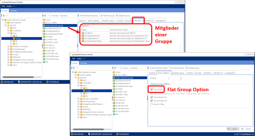 DynamicGroup Flat Groups