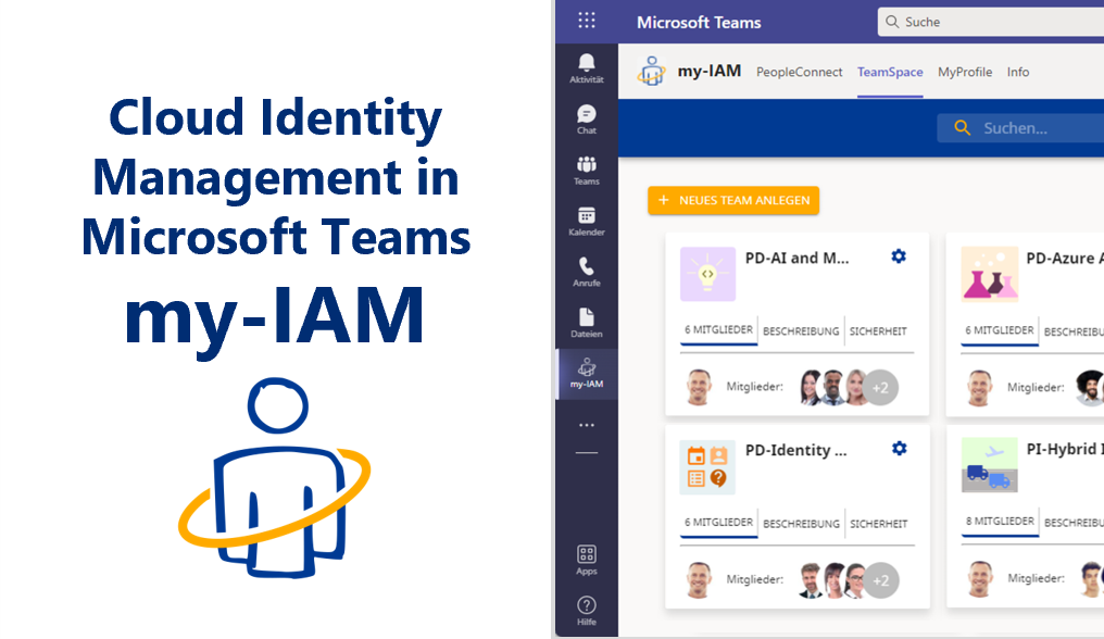my-IAM für Cloud Identity Management in Microsoft Teams